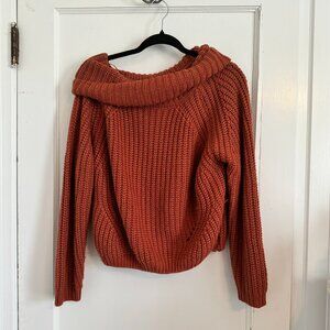 Modern & Madison Burnt Orange Chunky Knit Sweater - Size Small